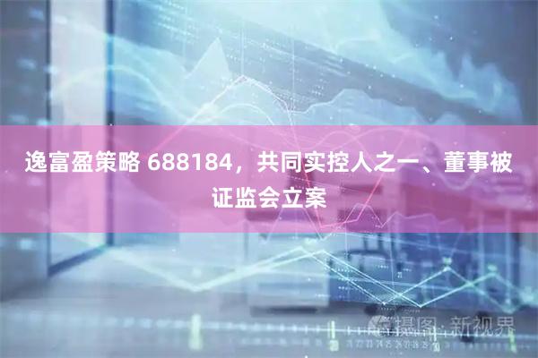 逸富盈策略 688184，共同实控人之一、董事被证监会立案